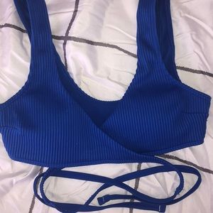 royal blue hollister wrap bikini!
